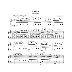 Ноты Карл Черни - Этюд Germer №37 - предпросмотр