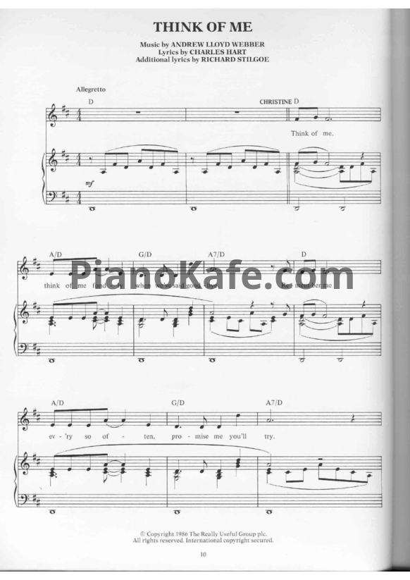 Ноты Andrew Lloyd Webber - Phantom of the opera (Songbook) - PianoKafe.com