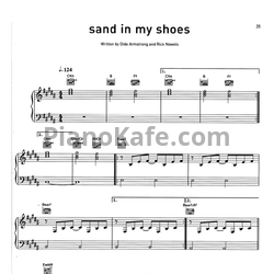 Ноты Dido - Sand in my shoes - предпросмотр