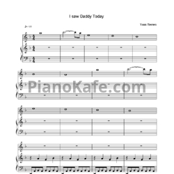 Ноты Yann Tiersen - I saw daddy today - предпросмотр