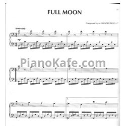 Ноты Alexandre Desplat - Full moon - предпросмотр