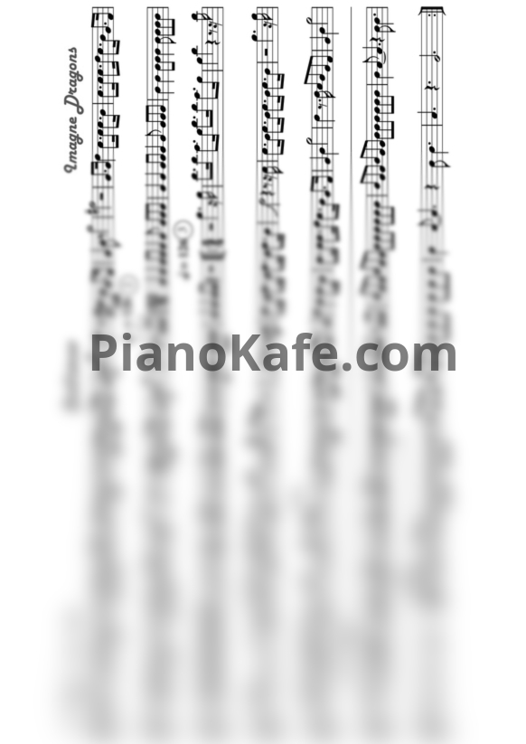 Ноты Imagine Dragons - Believer (Переложение для саксофона альта) - PianoKafe.com