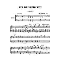 Ноты Л. Гоббартс - Мелодия Людовика XIII для фортепиано (Op. 51) - предпросмотр
