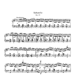 Ноты Шарль Алькан - Сальтарелло (Op, 23) - предпросмотр