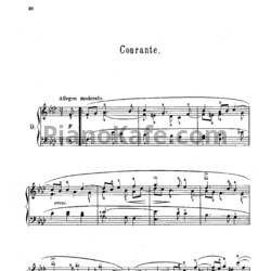 Ноты Д. Скарлатти - Куранта, Каприччио, Сицилиана, Скерцо - предпросмотр