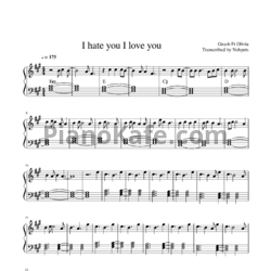 Ноты Gnash feat. Olivia O'Brien - I hate you, i love you - предпросмотр