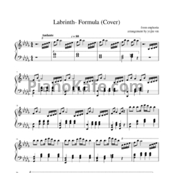 Ноты Labrinth - Formula (Piano cover) - предпросмотр