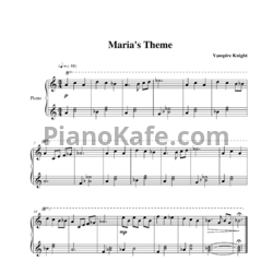 Ноты Takefumi Haketa - Maria's theme