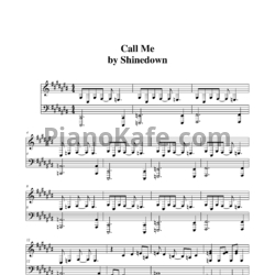 Ноты Shinedown - Call me