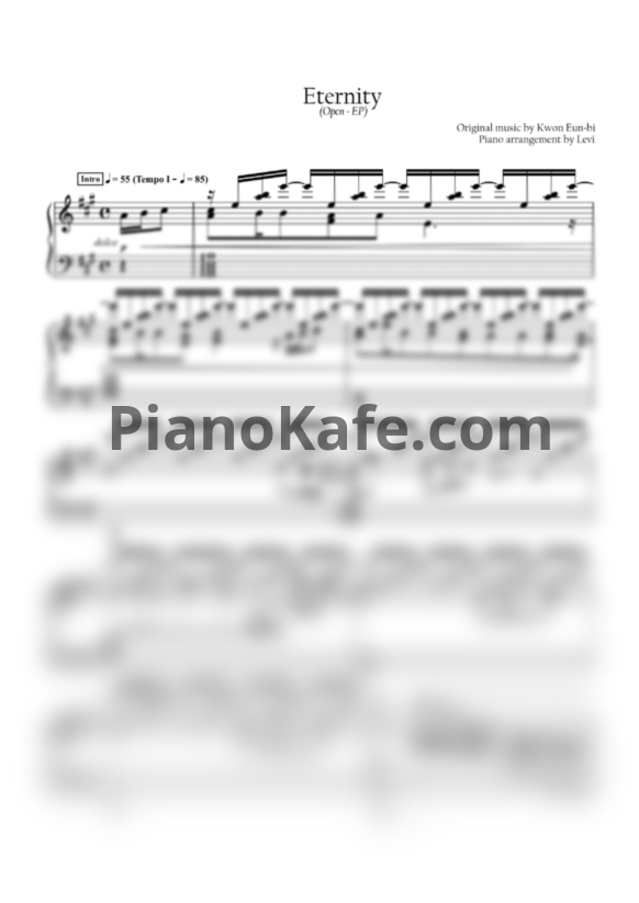 Ноты Kwon Eun-bi - Eternity - PianoKafe.com