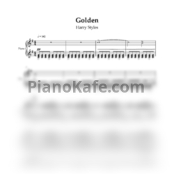 Ноты Harry Styles - Golden (Piano cover) - предпросмотр