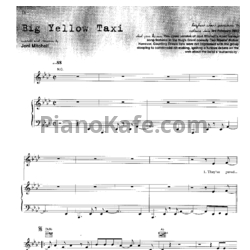 Ноты Counting Crows - Big yellow taxi (Версия 2) - предпросмотр
