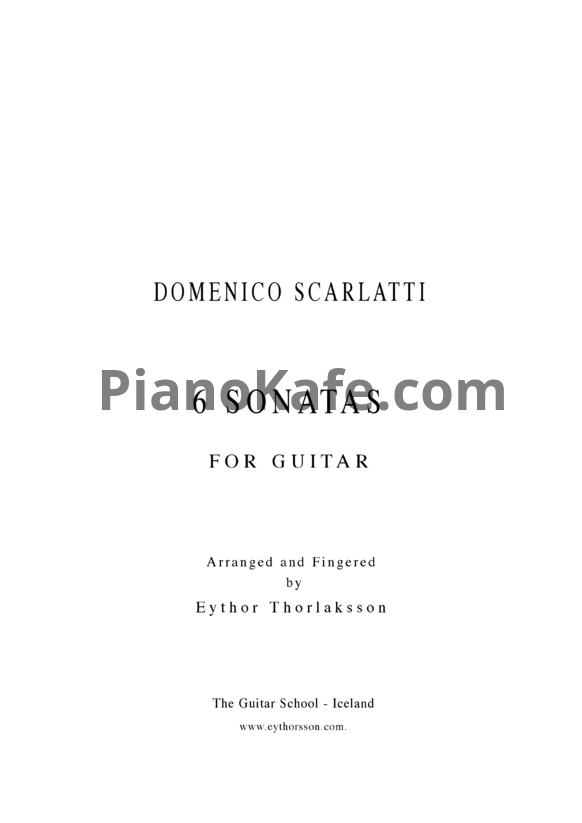 Ноты Д. Скарлатти - 6 сонат для гитары - PianoKafe.com
