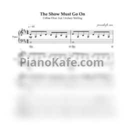 Ноты Celine Dion feat. Lindsey Stirling - The show must go on - предпросмотр