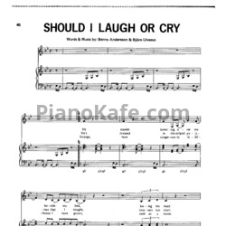 Ноты ABBA - Should I laugh or cry - предпросмотр