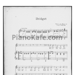 Ноты Cole Porter - Bridget - предпросмотр