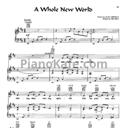 Ноты Alan Menken - A whole new world - предпросмотр