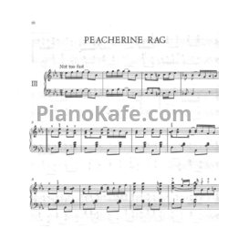 Ноты Scott Joplin - Peacherine rag - предпросмотр