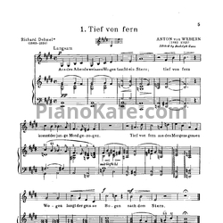 Ноты Антон Веберн - Восемь ранних песен - предпросмотр