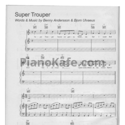Ноты Abba - Super trouper - предпросмотр