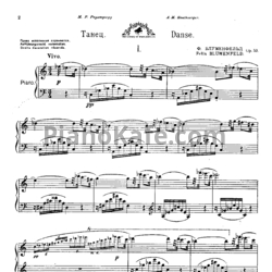Ноты Феликс Блуменфельд - 2 пьесы (Op. 53) - предпросмотр