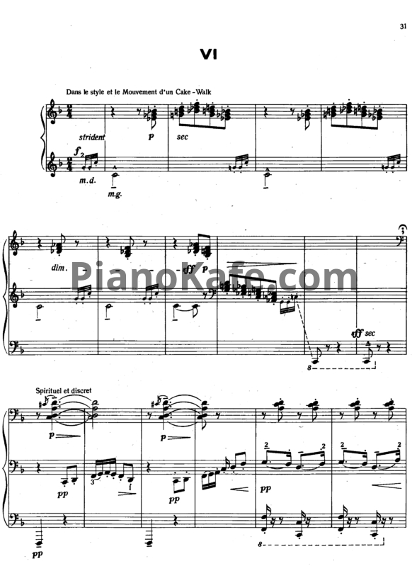 Ноты Claude Debussy - Генерал Левайн - PianoKafe.com