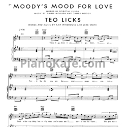 Ноты Amy Winehouse - Moody’s mood for love - предпросмотр