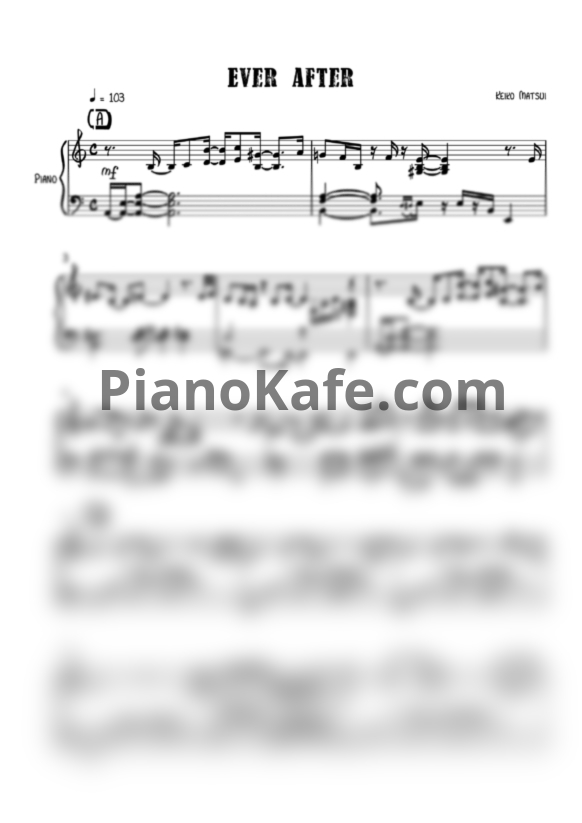 Ноты Keiko Matsui - Ever after - PianoKafe.com