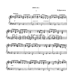 Ноты Н. Дремлюга - Сюита №1 для бандуры - предпросмотр