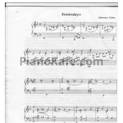 Ноты Jerome Kern - Yesterdays - предпросмотр