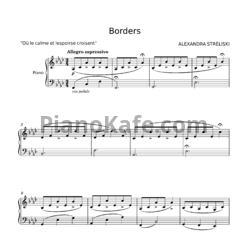Ноты Alexandra Streliski - Borders - предпросмотр