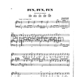 Ноты The Beach Boys - Fun, fun, fun - предпросмотр