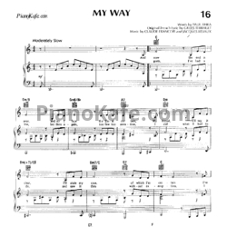 Ноты Elvis Presley - My way - предпросмотр