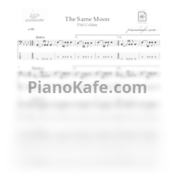 Ноты Phil Collins - The Same moon - предпросмотр