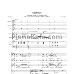 Ноты Эдуард Элгар - Снег (Op. 26, №1, Партитура) - предпросмотр