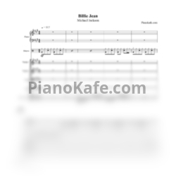 Ноты Michael Jackson - Billie Jean (Партитура и партии) - предпросмотр