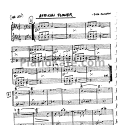 Ноты Дюк Эллингтон - African Flower - предпросмотр