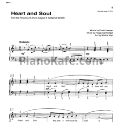 Ноты Hoagy Carmichael - Heart and soul - предпросмотр