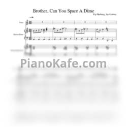 Ноты Yip Harburg, Jay Gorney - Brother, can you spare a dime - предпросмотр