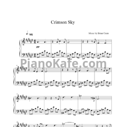 Ноты Brian Crain - Crimson sky - предпросмотр