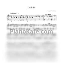 Ноты The Beatles - Let it be (Версия 2) - предпросмотр