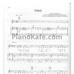 Ноты Britney Spears - Toxic - предпросмотр