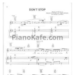 Ноты Gloria Estefan - Don't stop