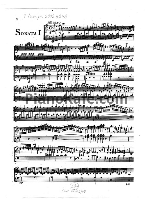 Ноты Carl Friedrich Ebers - 2 сонаты для фортепиано и флейты (Op. 4, клавир) - PianoKafe.com