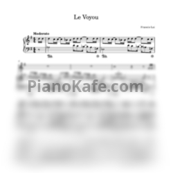 Ноты Francis Lai - Le voyou - предпросмотр