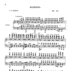 Ноты Шарль Алькан - Аллилуйя (Op. 25) - предпросмотр