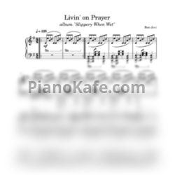 Ноты Bon Jovi - Livin' on prayer (Piano cover) - предпросмотр