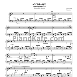 Ноты Ennio Morricone - Ancora qui - предпросмотр