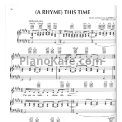 Ноты Al Jarreau - A rhyme (This time) - предпросмотр