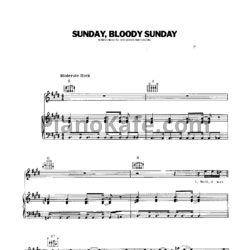 Ноты John Lennon - Sunday, bloody sunday